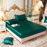 Satin Silk Fitted Sheet & Pillowcases - Yedwo Home